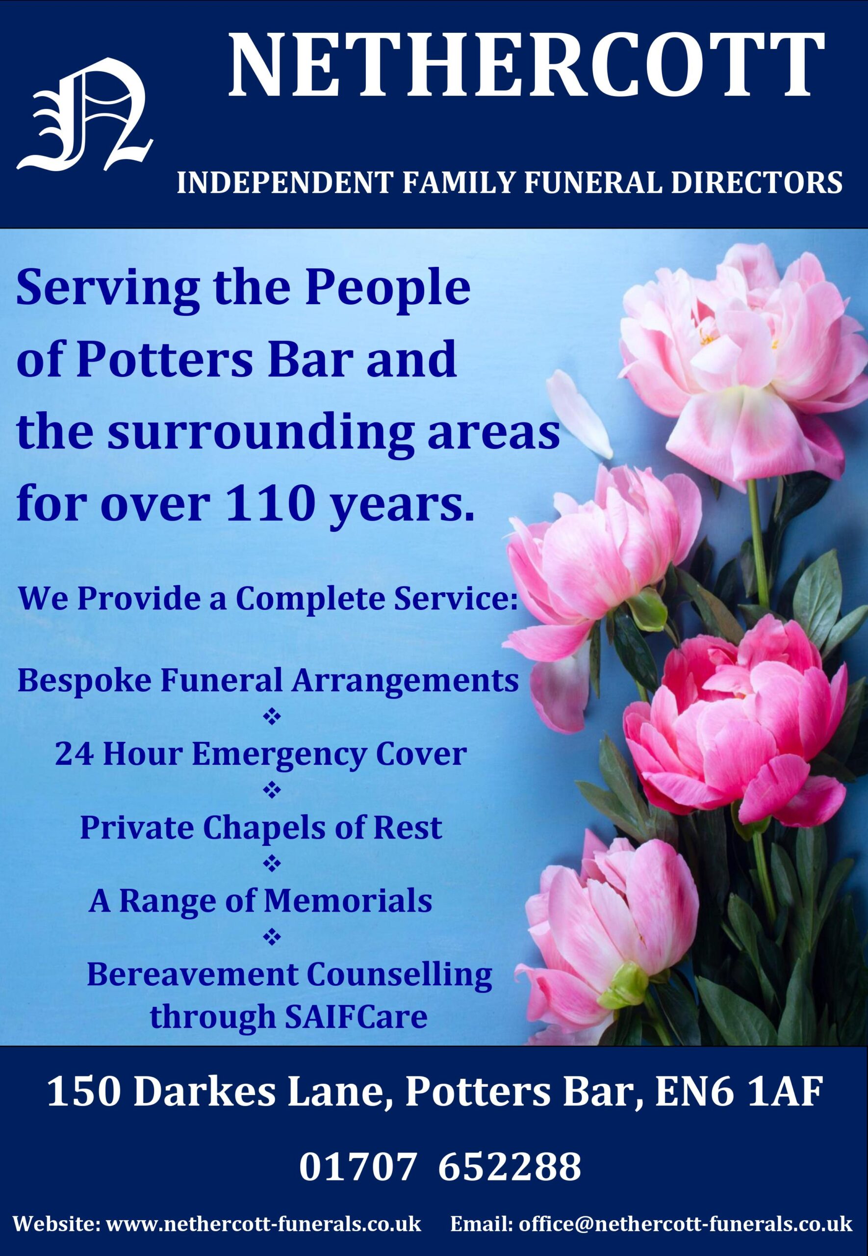 Sponsors Potters Bar Bowls Club
